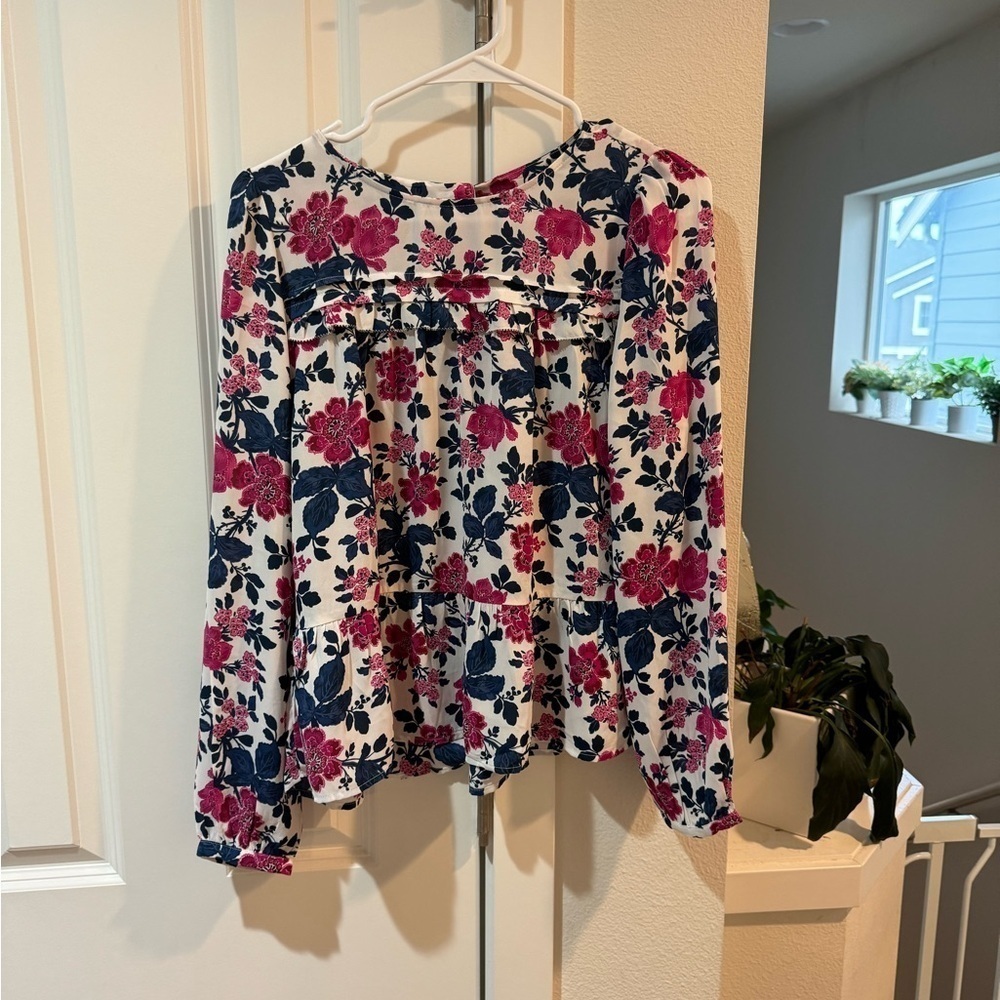 Floral Peplum Loft Shirt